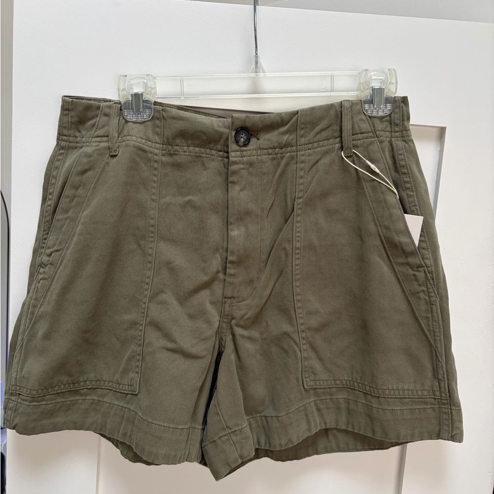 Everlane High Waist Women’s Shorts - Olive Green
